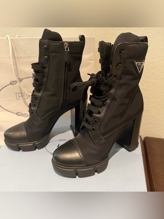Prada Shoes - Like New Prada Nylon Boots